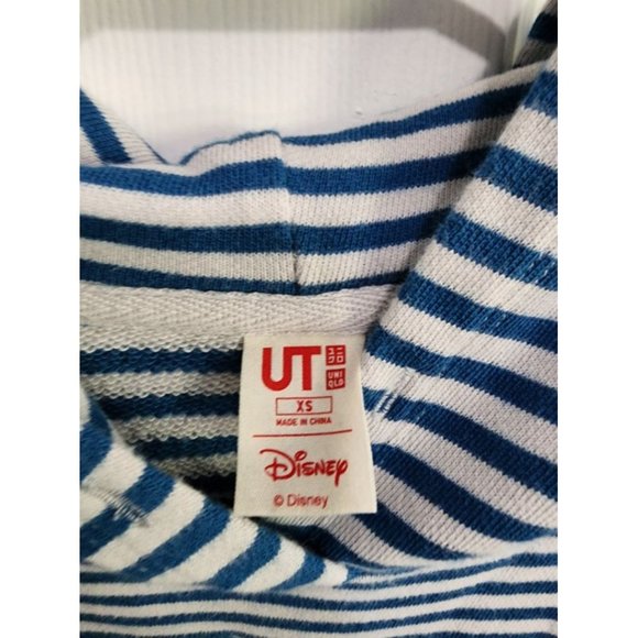 UniQlo X Disney Mickey Mouse Blue and Gray Hoodie Pullover Size XS - Picture 4 of 6